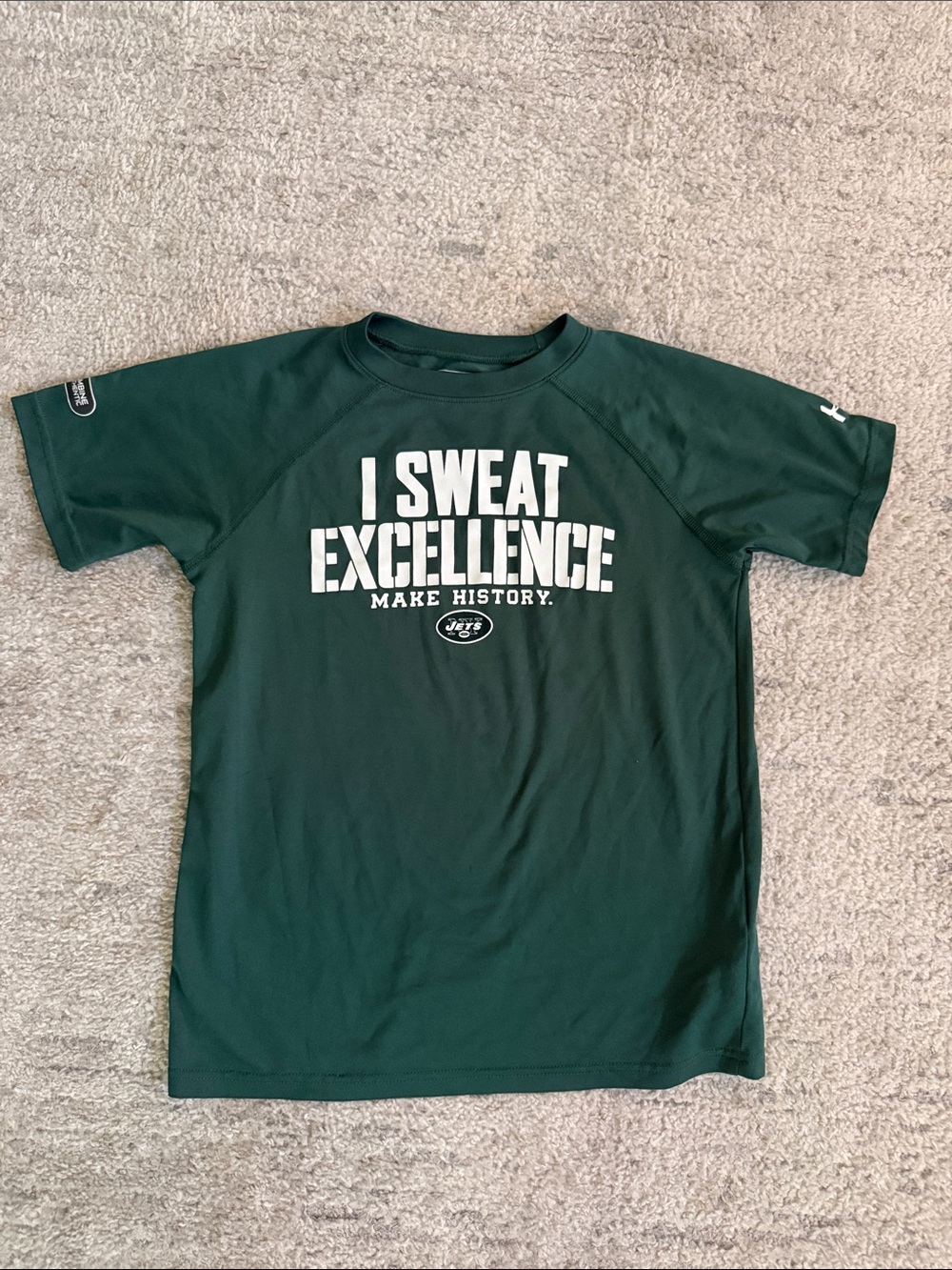 Under Armour Dark Green 'I Sweat Excellence' Short Sleeve Tee